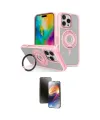 ieg™ iPhone 16 Pro Max Kılıf Nova Minimal Serisi - Siyah 3D Antistatik Mat Seramik Nano Ekran Koruyucu