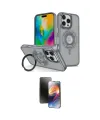 ieg™ iPhone 16 Pro Max Kılıf Nova Minimal Serisi - Siyah 3D Antistatik Mat Seramik Nano Ekran Koruyucu