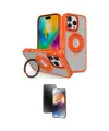 ieg™ iPhone 16 Pro Max Kılıf Nova Minimal Serisi - Siyah 3D Antistatik Mat Seramik Nano Ekran Koruyucu