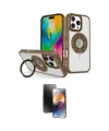 ieg™ iPhone 16 Pro Max Kılıf Nova Minimal Serisi - Siyah 3D Antistatik Mat Seramik Nano Ekran Koruyucu