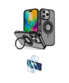 ieg™ iPhone 16 Pro Max Kılıf Nova Minimal Serisi - Siyah 3D Antistatik Seramik Nano Ekran Koruyucu