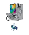 ieg™ iPhone 16 Pro Max Kılıf Nova Minimal Serisi - Siyah 3D Antistatik Seramik Nano Ekran Koruyucu
