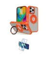 ieg™ iPhone 16 Pro Max Kılıf Nova Minimal Serisi - Siyah 3D Antistatik Seramik Nano Ekran Koruyucu