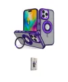 ieg™ iPhone 16 Pro Max Kılıf Nova Minimal Serisi - Siyah Bilvis 3D Cam Ekran Koruyucu