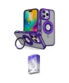 ieg™ iPhone 16 Pro Max Kılıf Nova Minimal Serisi - Siyah Bilvis 5in1 3D Magic Cam Ekran Koruyucu