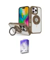 ieg™ iPhone 16 Pro Max Kılıf Nova Minimal Serisi - Siyah Bilvis 5in1 3D Magic Cam Ekran Koruyucu