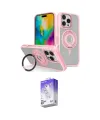ieg™ iPhone 16 Pro Max Kılıf Nova Minimal Serisi - Siyah Bilvis 5in1 3D Magic Cam Ekran Koruyucu