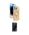 ieg™ iPhone 16 Pro Max Kılıf Nova Modern Prime - Siyah 3D Antistatik Hayalet Cam Ekran Koruyucu