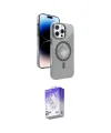 ieg™ iPhone 16 Pro Max Kılıf Nova Modern Prime - Siyah Bilvis 5in1 3D Magic Cam Ekran Koruyucu