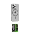 ieg™ iPhone 16 Pro Max Kılıf Pusula Form Özel Seri - Şeffaf 360 Full Body Arka Koruyucu