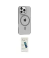 ieg™ iPhone 16 Pro Max Kılıf Pusula Form Özel Seri - Şeffaf Pasifik Cam Ekran Koruyucu