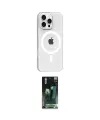 ieg™ iPhone 16 Pro Max Kılıf Pusula Form Özel Seri - Siyah 360 Mat Full Body Arka Koruyucu