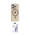 ieg™ iPhone 16 Pro Max Kılıf Pusula Form Özel Seri - Siyah Bilvis 3X AR HD Cam Ekran Koruyucu