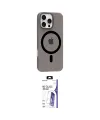 ieg™ iPhone 16 Pro Max Kılıf Pusula Form Özel Seri - Siyah Bilvis 3X AR HD Cam Ekran Koruyucu