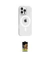 ieg™ iPhone 16 Pro Max Kılıf Pusula Form Özel Seri - Siyah Buffer Cam Ekran Koruyucu