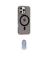 ieg™ iPhone 16 Pro Max Kılıf Pusula Form Özel Seri - Siyah Joko Magic 5D Cam