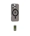 ieg™ iPhone 16 Pro Max Kılıf Pusula Form Özel Seri - Siyah Joko Magic 5D Hayalet Cam