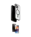 ieg™ iPhone 16 Pro Max Kılıf Pusula Form Serisi - Siyah 3D Antistatik Mat Seramik Nano Ekran Koruyucu