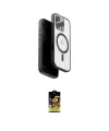 ieg™ iPhone 16 Pro Max Kılıf Pusula Form Serisi - Siyah Buffer Cam Ekran Koruyucu