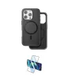 ieg™ iPhone 16 Pro Max Kılıf Pusula Işık Koleksiyonu - Siyah 3D Antistatik Seramik Nano Ekran Koruyucu