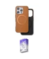 ieg™ iPhone 16 Pro Max Kılıf Pusula Işık Koleksiyonu - Siyah Bilvis 5in1 3D Magic Cam Ekran Koruyucu