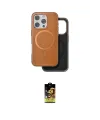ieg™ iPhone 16 Pro Max Kılıf Pusula Işık Koleksiyonu - Siyah Buffer Cam Ekran Koruyucu