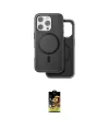 ieg™ iPhone 16 Pro Max Kılıf Pusula Işık Koleksiyonu - Siyah Buffer Cam Ekran Koruyucu