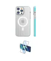 ieg™ iPhone 16 Pro Max Kılıf Pusula Minimal Koleksiyonu - Siyah 3D Antistatik Cam Ekran Koruyucu