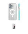 ieg™ iPhone 16 Pro Max Kılıf Pusula Minimal Koleksiyonu - Siyah Bilvis Hayalet Cam Ekran Koruyucu