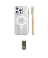 ieg™ iPhone 16 Pro Max Kılıf Pusula Minimal Koleksiyonu - Siyah Joko Magic 5D Hayalet Cam
