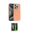ieg™ iPhone 16 Pro Max Kılıf Siluet Doku Özel Seri - Şeffaf 360 Full Body Arka Koruyucu