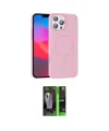 ieg™ iPhone 16 Pro Max Kılıf Siluet Doku Özel Seri - Şeffaf 360 Full Body Arka Koruyucu
