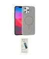 ieg™ iPhone 16 Pro Max Kılıf Siluet Doku Özel Seri - Şeffaf Pasifik Cam Ekran Koruyucu
