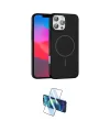 ieg™ iPhone 16 Pro Max Kılıf Siluet Doku Özel Seri - Siyah 3D Antistatik Cam Ekran Koruyucu