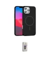 ieg™ iPhone 16 Pro Max Kılıf Siluet Doku Özel Seri - Siyah Bilvis 3D Cam Ekran Koruyucu