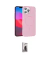 ieg™ iPhone 16 Pro Max Kılıf Siluet Doku Özel Seri - Siyah Bilvis Hayalet Cam Ekran Koruyucu
