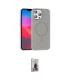 ieg™ iPhone 16 Pro Max Kılıf Siluet Doku Özel Seri - Siyah Bilvis Hayalet Cam Ekran Koruyucu