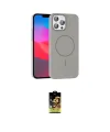 ieg™ iPhone 16 Pro Max Kılıf Siluet Doku Özel Seri - Siyah Buffer Cam Ekran Koruyucu