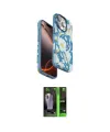 ieg™ iPhone 16 Pro Max Kılıf Siluet Doku - Şeffaf 360 Full Body Arka Koruyucu