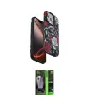ieg™ iPhone 16 Pro Max Kılıf Siluet Doku - Şeffaf 360 Full Body Arka Koruyucu
