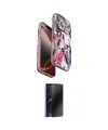 ieg™ iPhone 16 Pro Max Kılıf Siluet Doku - Siyah 3D Antistatik Hayalet Cam Ekran Koruyucu