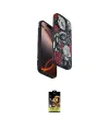 ieg™ iPhone 16 Pro Max Kılıf Siluet Doku - Siyah Buffer Cam Ekran Koruyucu