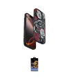 ieg™ iPhone 16 Pro Max Kılıf Siluet Doku - Siyah Buffer Hayalet Cam Ekran Koruyucu