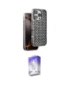 ieg™ iPhone 16 Pro Max Kılıf Siluet Form Serisi - Siyah Bilvis 5in1 3D Magic Cam Ekran Koruyucu