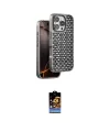 ieg™ iPhone 16 Pro Max Kılıf Siluet Form Serisi - Siyah Buffer Hayalet Cam Ekran Koruyucu