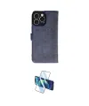 ieg™ iPhone 16 Pro Max Kılıf Siluet Işık Serisi - Siyah 3D Antistatik Seramik Nano Ekran Koruyucu