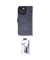 ieg™ iPhone 16 Pro Max Kılıf Siluet Işık Serisi - Siyah Bilvis 3X AR Hayalet Cam Ekran Koruyucu