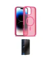 ieg™ iPhone 16 Pro Max Kılıf Siluet Minimal Prime - Siyah 3D Antistatik Hayalet Cam Ekran Koruyucu