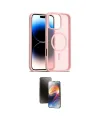 ieg™ iPhone 16 Pro Max Kılıf Siluet Minimal Prime - Siyah 3D Antistatik Mat Seramik Nano Ekran Koruyucu