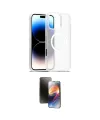 ieg™ iPhone 16 Pro Max Kılıf Siluet Minimal Prime - Siyah 3D Antistatik Mat Seramik Nano Ekran Koruyucu
